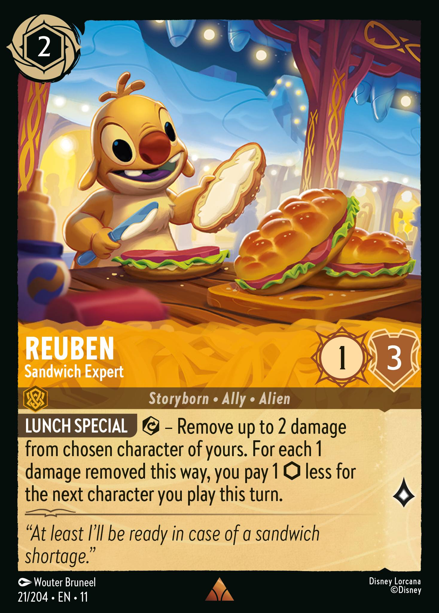Reuben - Sandwich Expert (021/204 - Winterspell)  Rare