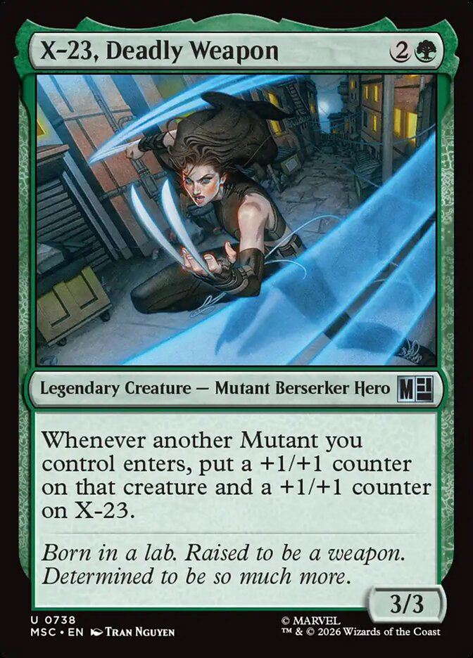 X-23, Deadly Weapon [ #0738 ] (MSC-U)