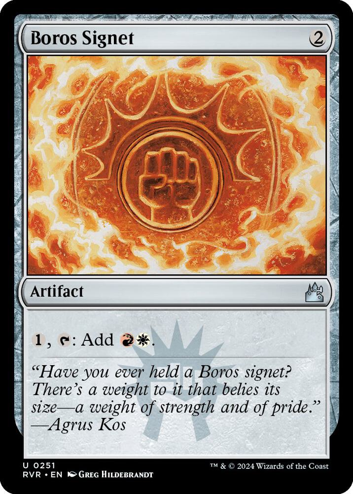 Boros Signet [#0251] (RVR-U-FOIL)