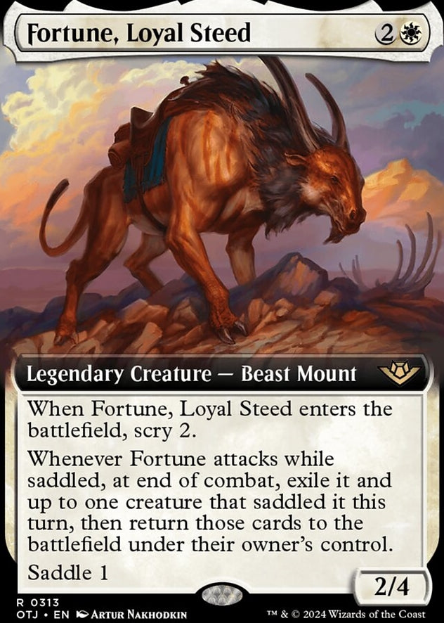Fortune, Loyal Steed [#0313 Extended Art] (OTJ-R)