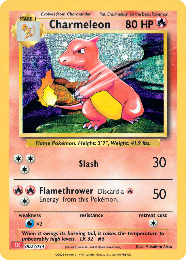 Charmeleon - 002/034 (TCG:CLC) Classic Collection - Near Mint Holofoil