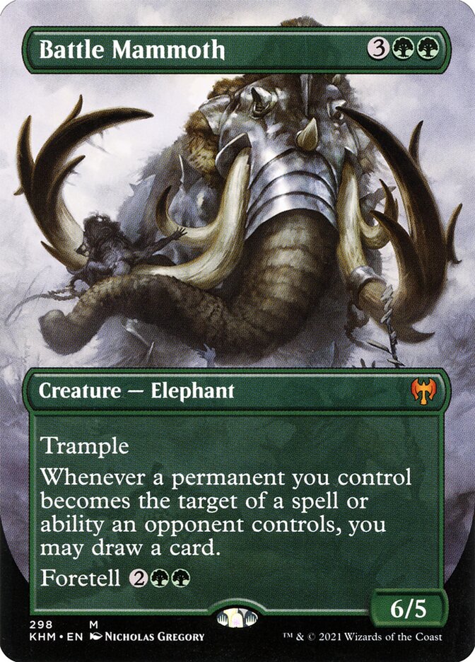 Battle Mammoth [Alternate-Art Borderless #298] (KHM-M-FOIL)