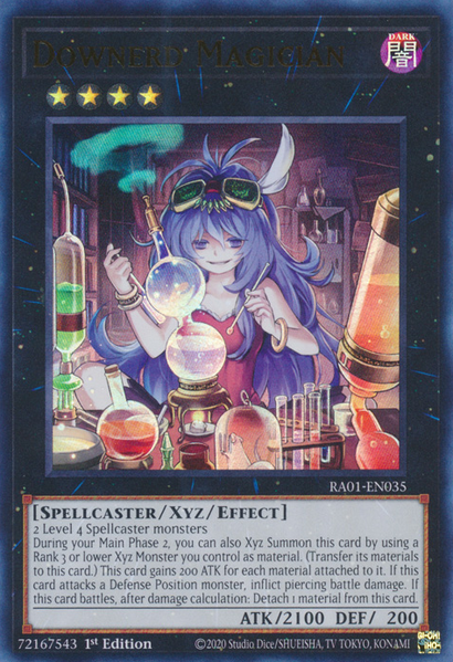 Downerd Magician (RA01-EN035) Prismatic Ultimate Rare - Near Mint 1st Edition