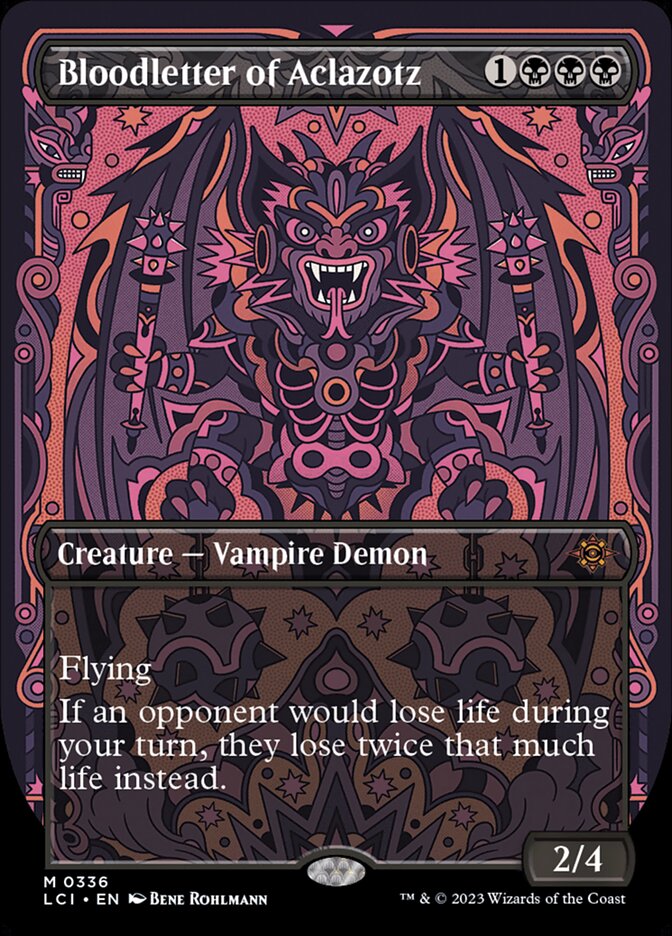 Bloodletter of Aclazotz [#0336 Borderless] (LCI-M-FOIL)