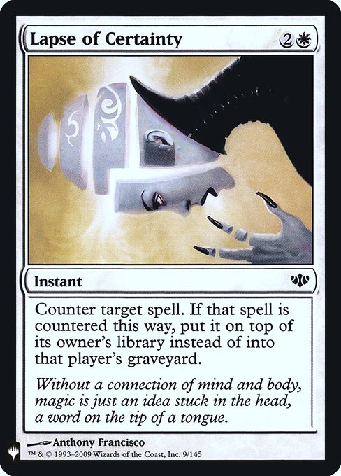 Lapse of Certainty [Mystery Booster Retail Foils #008] (CON-C-FOIL)