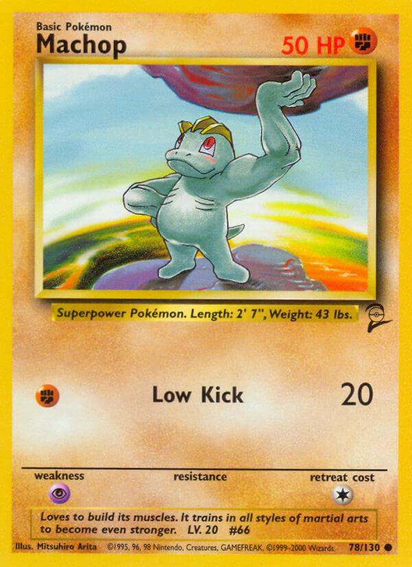 Machop - 078/130 (BS2) Common - Near Mint