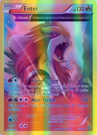 Entei - 015/098 (AOR) Holo Rare - Near Mint Reverse Holofoil