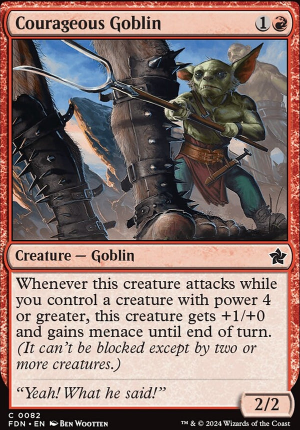 Courageous Goblin [#0082] (FDN-C-FOIL)