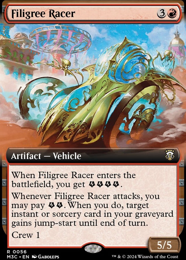 Filigree Racer [#0056 Extended Art Ripple Foil] (M3C-R)