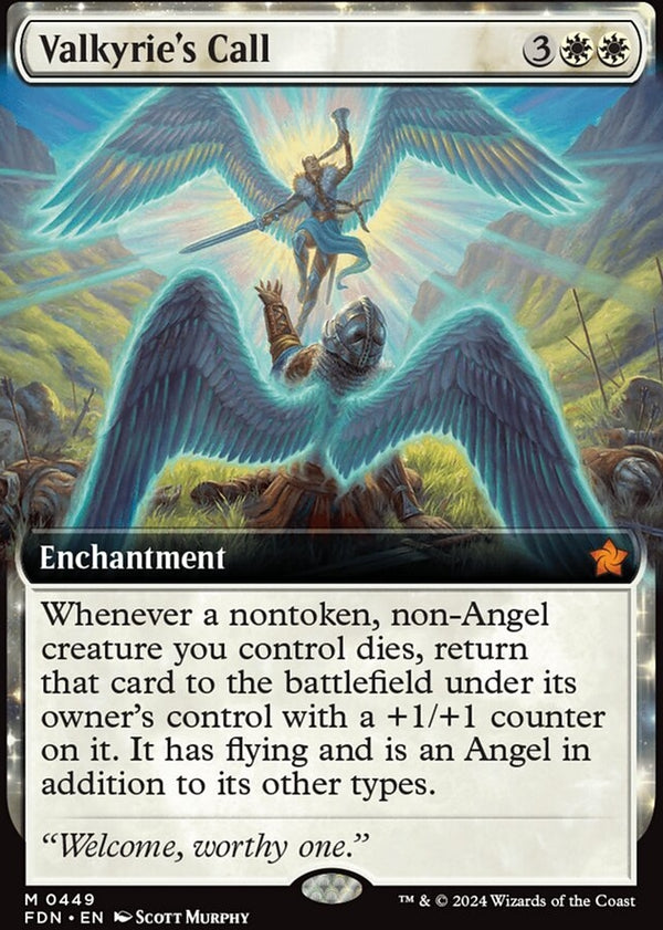 Valkyrie's Call [#0449 Extended Art] (FDN-M-FOIL)