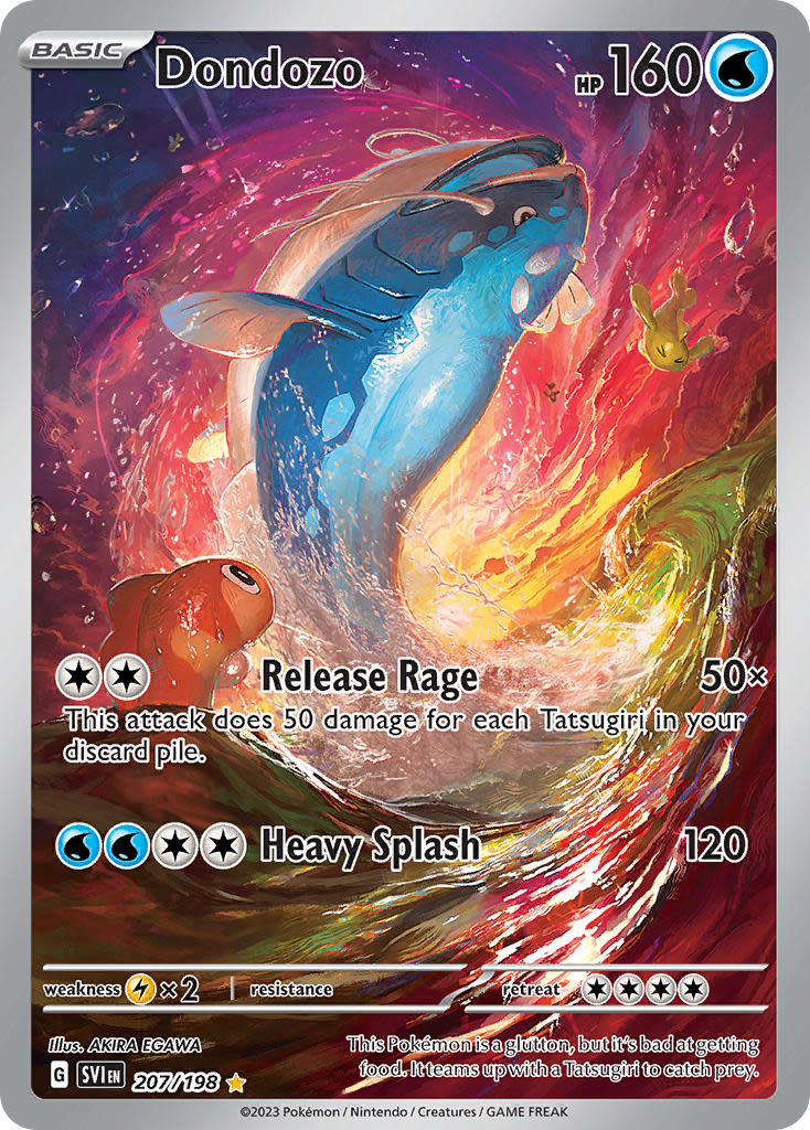 Dondozo - 207/198 (SV1) Illustration Rare - Light Play Holofoil