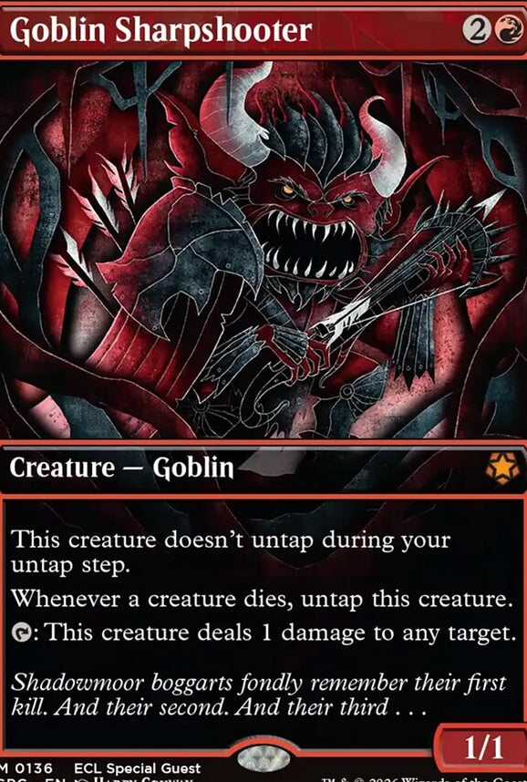 Goblin Sharpshooter [ #0136 Borderless ] (SPG-M)