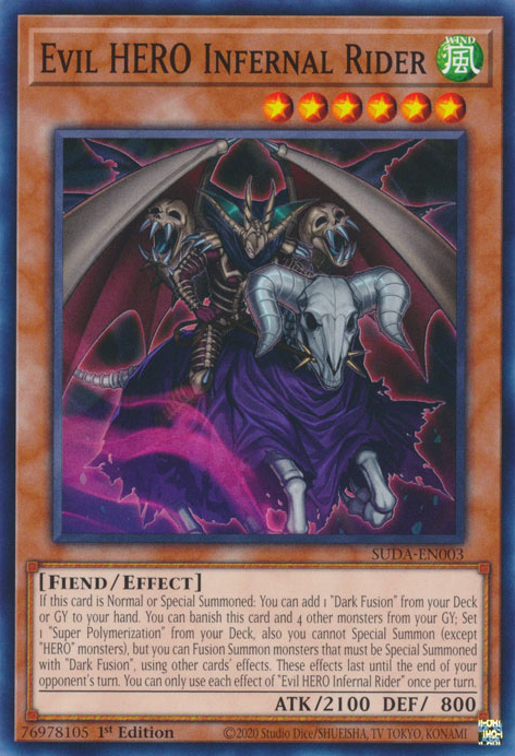 Evil HERO Infernal Rider (SUDA-EN003) Common - Near Mint 1st Edition