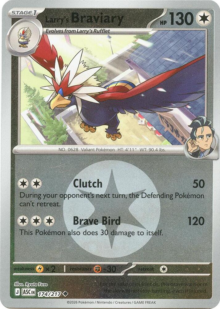 Larry's Braviary (Energy Symbol Pattern) - 174/217 (ASC) Uncommon
