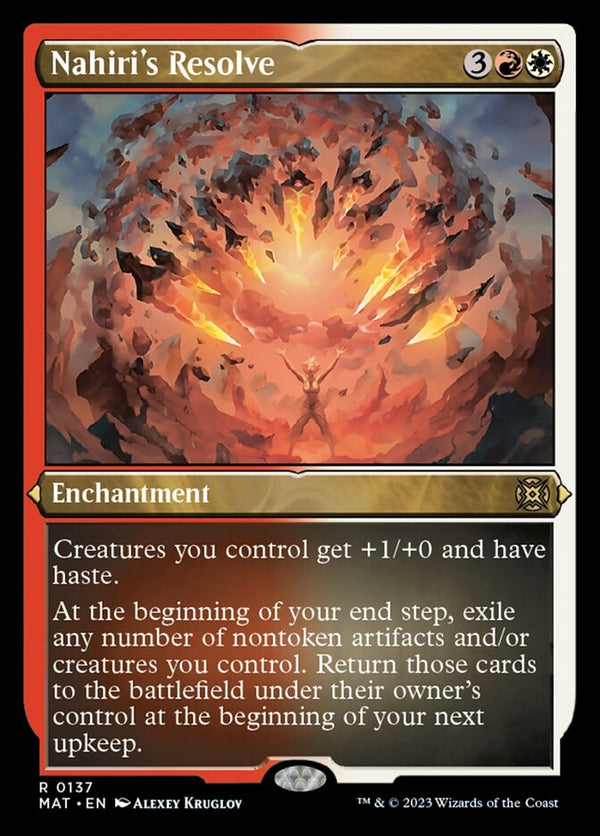 Nahiri's Resolve [#0137 Etched Foil] (MAT-R)