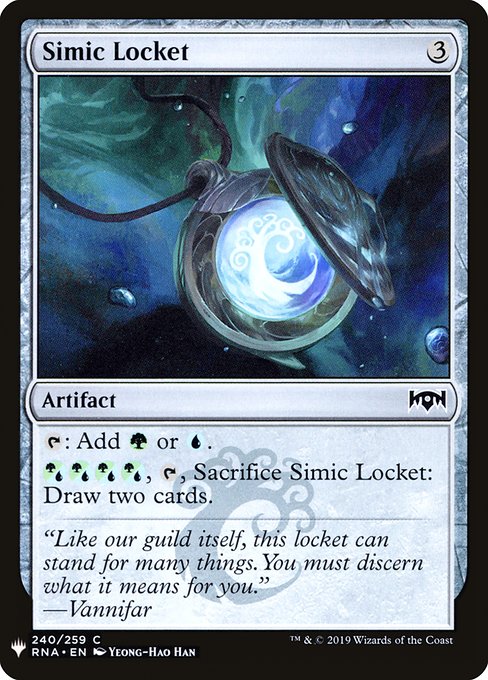 Simic Locket [Mystery Booster #1629] (RNA-C)