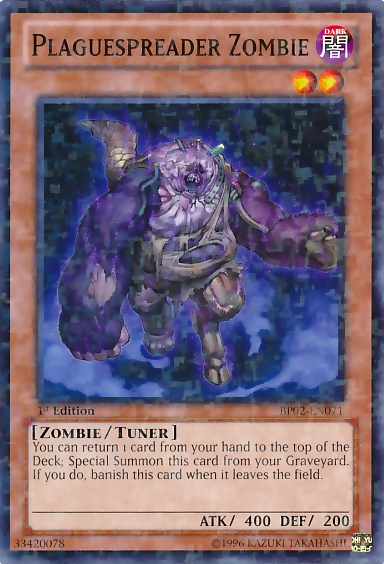 Plaguespreader Zombie (Mosaic Rare) (BP02-EN071) Mosaic Rare - Near Mint 1st Edition