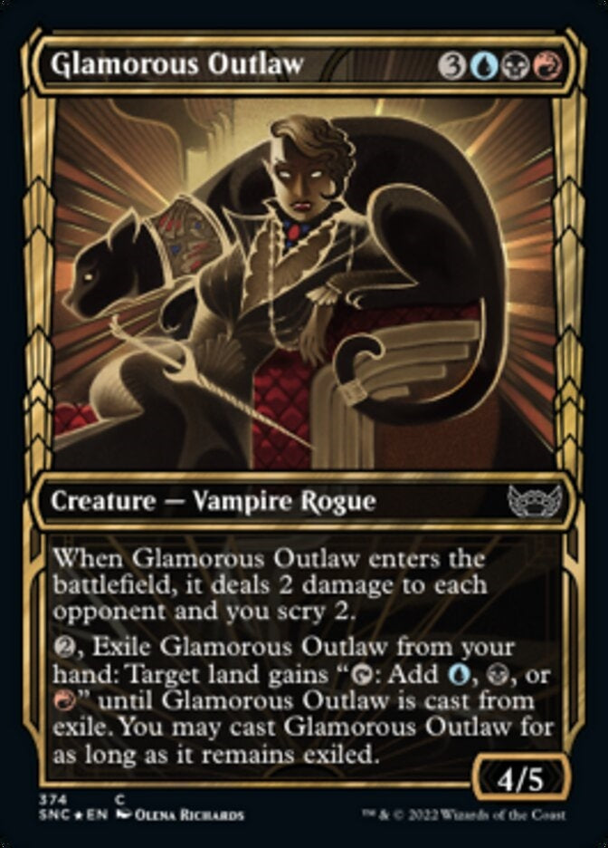 Glamorous Outlaw [ #374 Gilded Foil ] (SNC-C)