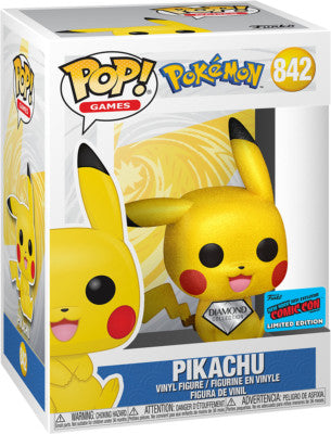 POP Figure: Pokemon #0842 - Pikachu (Sitting) (Funko Exclusive 2021 Fall Convention Limited Edition)