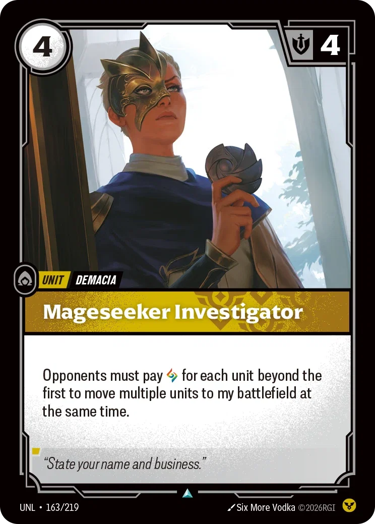 Mageseeker Investigator - 163/219 (UNL)  Uncommon