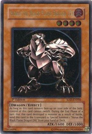 Horus the Black Flame Dragon LV6 (SOD-EN007) Ultimate Rare