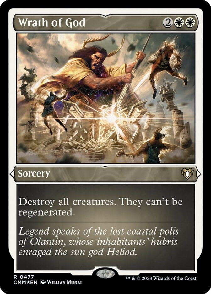 Wrath of God [#0477 Etched Foil] (CMM-R)