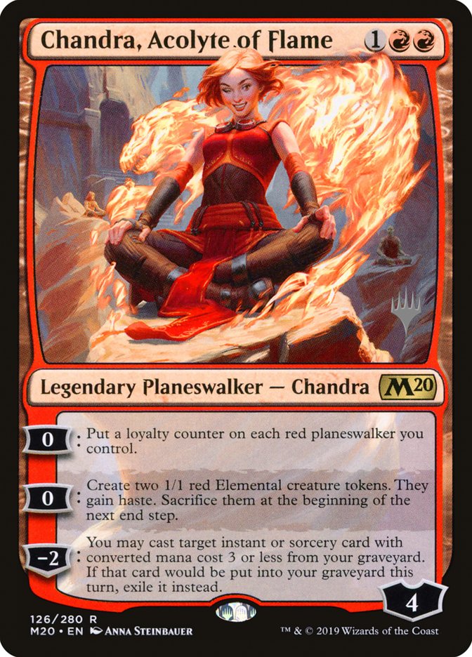 Chandra, Acolyte of Flame (M20-R-PP-FOIL)