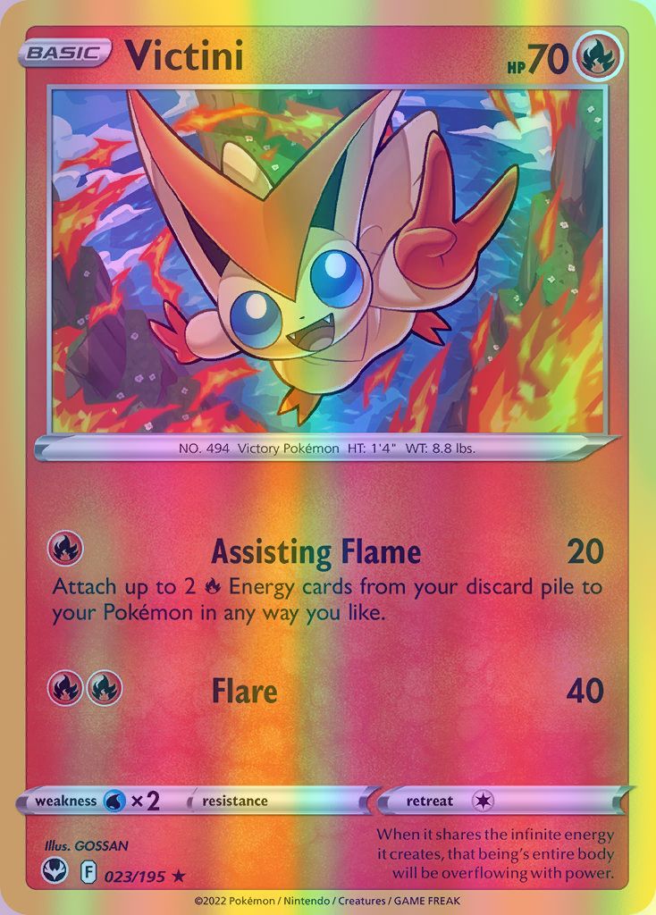 Victini - 023/195 (SWSH12) Rare - Near Mint Reverse Holofoil