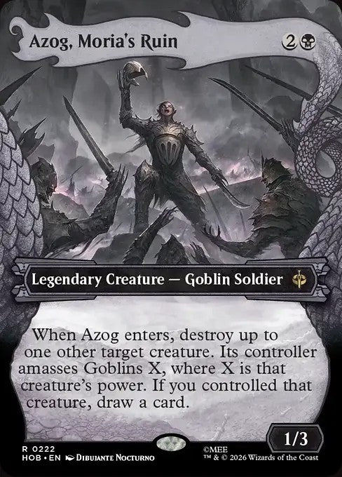 Azog, Moria's Ruin [ #0222 Showcase Dragon Hoard Frame ] (HOB-R)