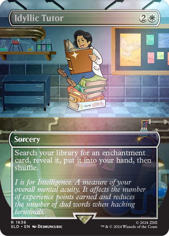 Idyllic Tutor [#1636 Borderless] (SLD-R-FOIL)