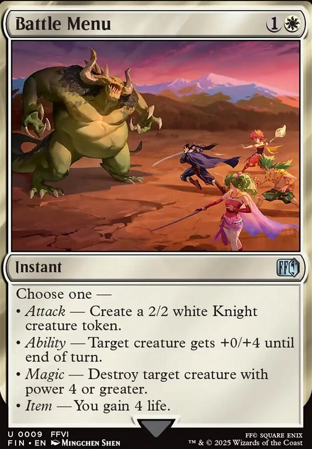 Battle Menu [ #0009 ] (FIN-U)