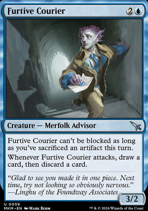 Furtive Courier [#0059] (MKM-U-FOIL)