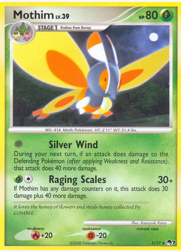 Mothim - 011/172 (SWSH09) Rare - Moderate Play Holofoil