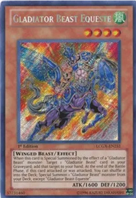 Gladiator Beast Equeste (LCGX-EN251) Secret Rare Unlimited