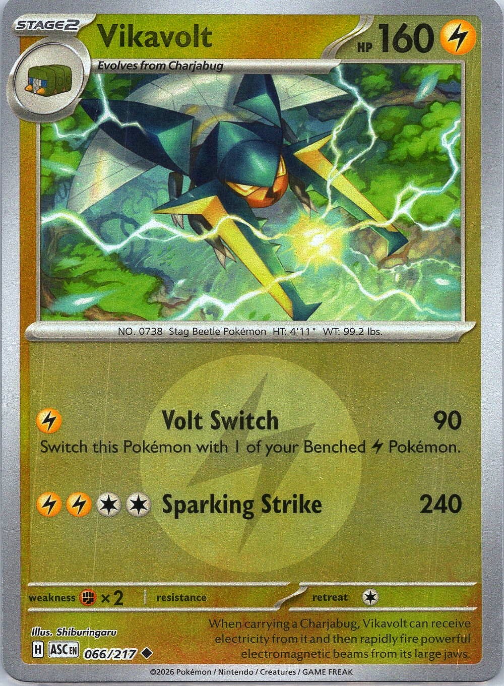 Vikavolt (Energy Symbol Pattern) - 066/217 (ASC) Uncommon