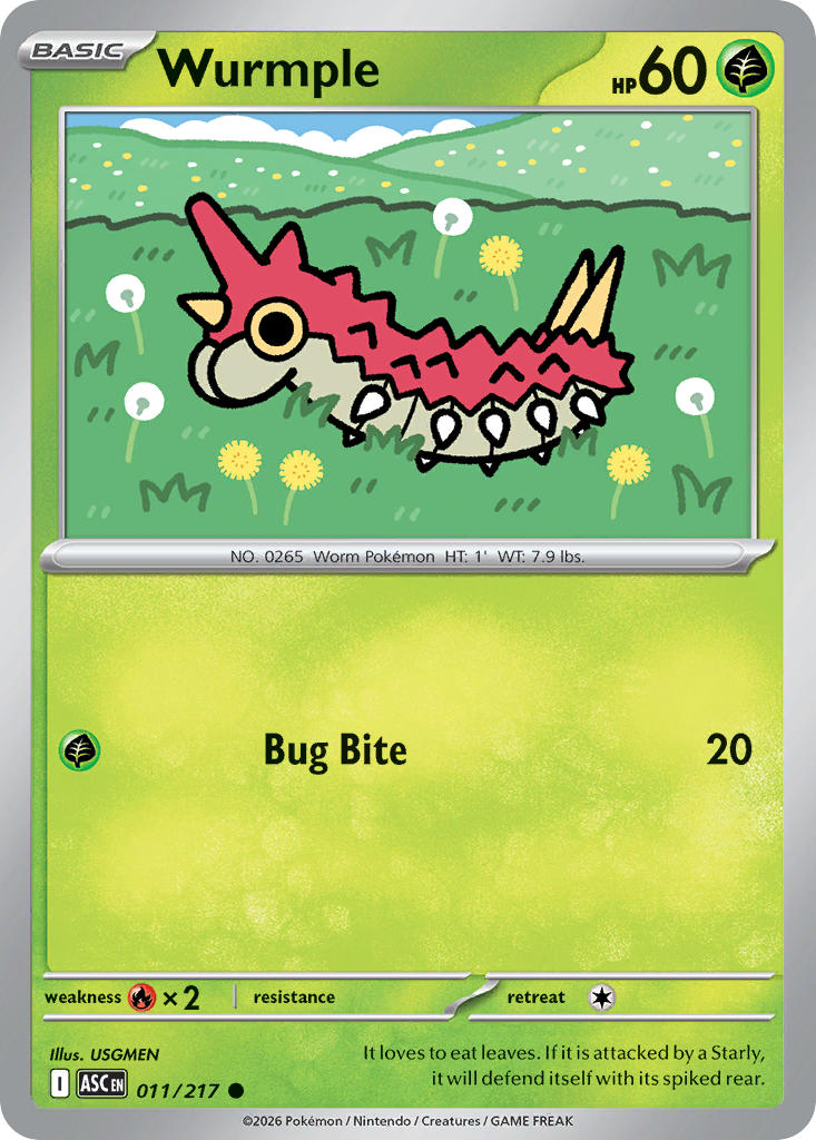 Wurmple - 011/217 (ASC) Common