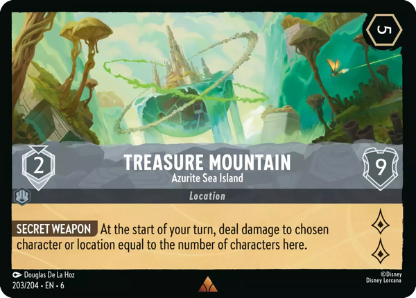 Treasure Mountain - Azurite Sea Island (Azurite Sea 203/204) Rare - Near Mint