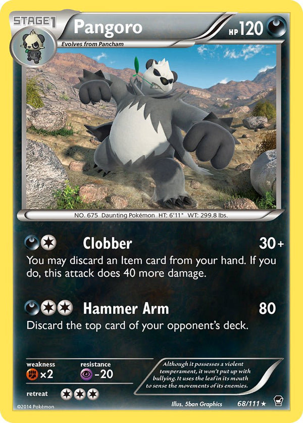 Pangoro - 068/111 (FFI) Rare - Near Mint