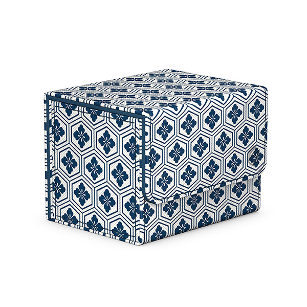 Ultimate Guard: Deck Case - Sidewinder 100+ XenoSkin - Shogun’s Journey- Part 2: Kikko (White / Blue)