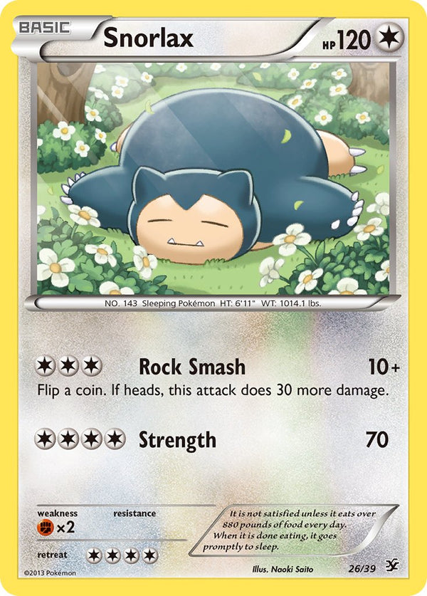 Snorlax - 026/039 (KSS) Common - Near Mint