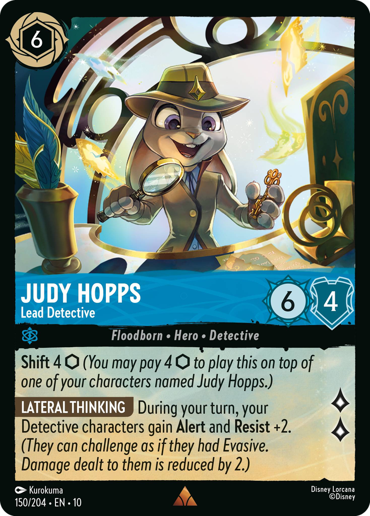 Judy Hopps - Lead Detective (150/204 - Whispers in the Well) Rare