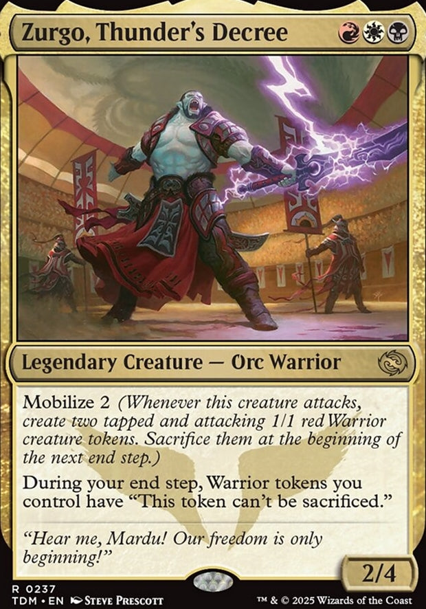 Zurgo, Thunder's Decree [ #0237 ] (TDM-R)