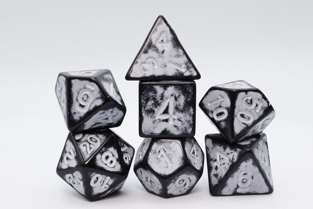 Timeworn White RPG Dice Set