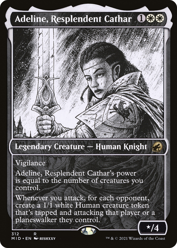 Adeline, Resplendent Cathar [#312 Showcase] (MID-R-FOIL)