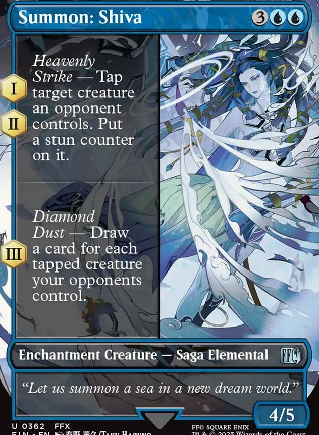 Summon: Shiva [ #0362 Borderless Alternate Art ] (FIN-U)
