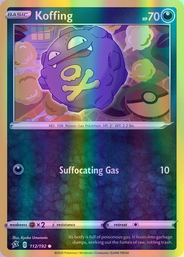 Koffing - 112/192 (SWSH02) Common - Near Mint Reverse Holofoil