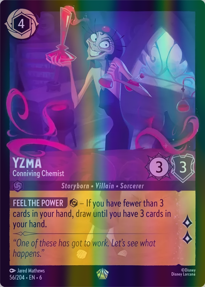 Yzma - Conniving Chemist (Azurite Sea 056/204) Legendary - Near Mint Cold Foil