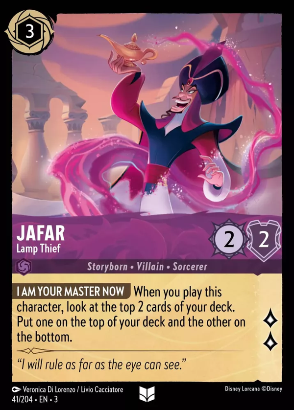 Jafar - Lamp Thief (Into the Inklands 041/204) Uncommon - Near Mint