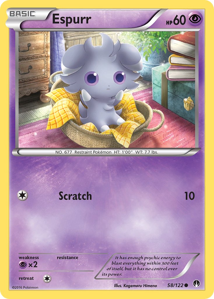 Espurr - 058/122 (BKP) Common - Near Mint