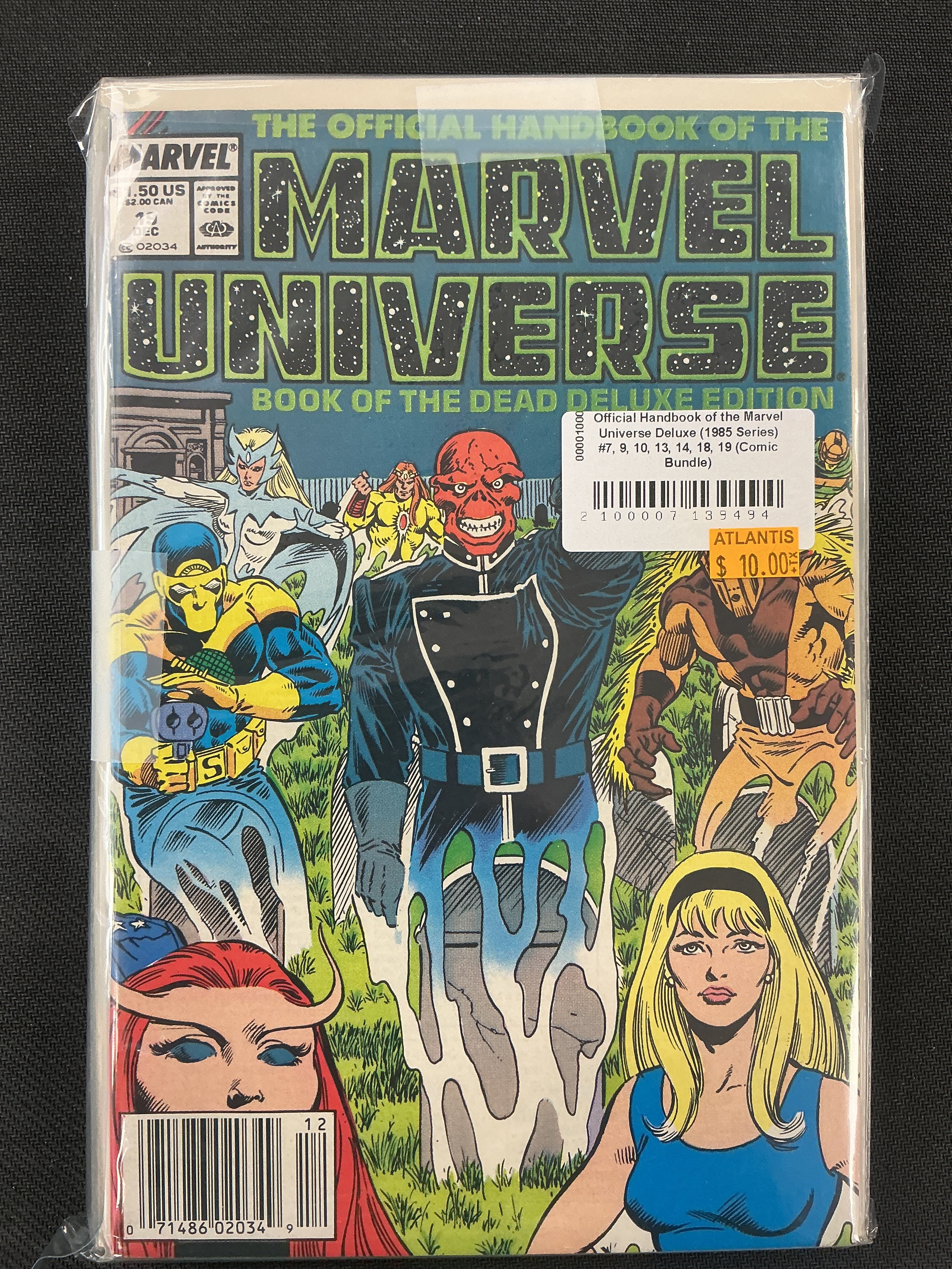 Official Handbook of the Marvel Universe Deluxe (1985 Series) #7, 9, 10, 13, 14, 18, 19 (Comic Bundle)